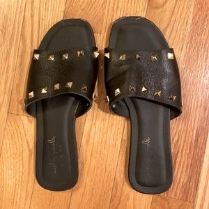 Studded Slides by Mila Paola
